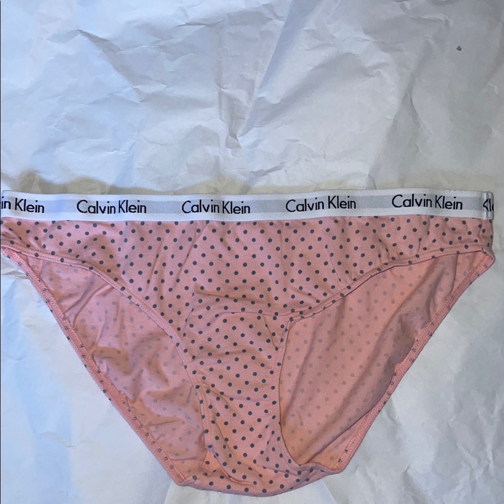 Calvin Klein Pink Polka Dot Bikini Underwear